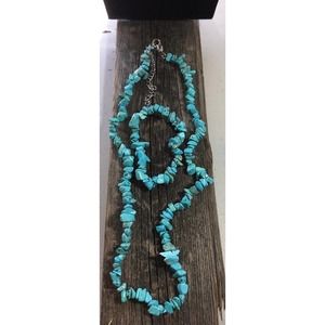 Turquoise Necklace & Bracelet Set